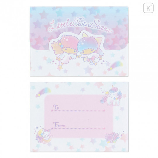 Japan Sanrio Mini Letter Set - Little Twin Stars - 7