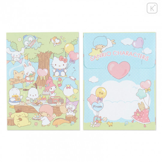 Japan Sanrio Mini Letter Set - Sanrio Family - 6