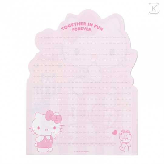 Japan Sanrio Diecut Mini Letter Set - Hello Kitty - 4