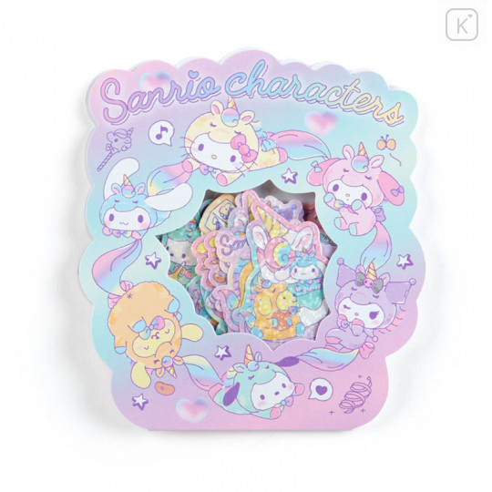 Japan Sanrio Mini Sticker - Sanrio Family Unicorn Party - 1