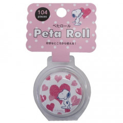 Japan Peanuts Peta Roll Washi Sticker - Snoopy & Heart