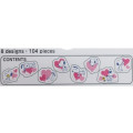 Japan Peanuts Peta Roll Washi Sticker - Snoopy & Heart - 2