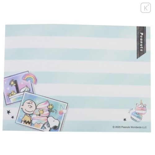Japan Peanuts Mini Notepad - Snoopy Rainbow - 3