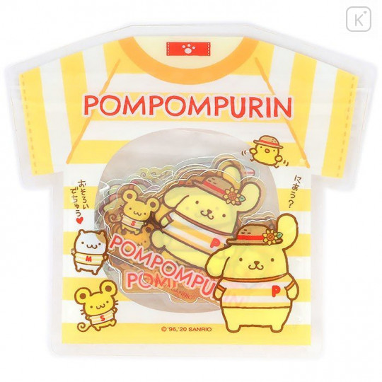 Japan Sanrio Summer Stickers with T-shirt Bag - Pompompurin - 1