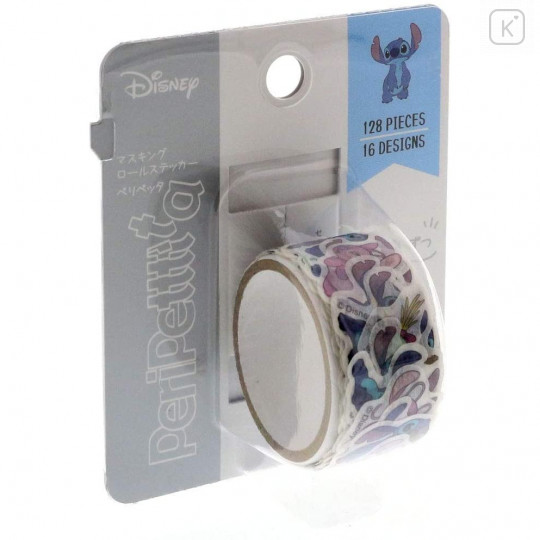 Japan Disney Peripetta Roll Sticker - Stitch - 3