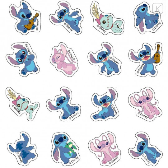 Japan Disney Peripetta Roll Sticker - Stitch - 5