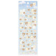 Japan San-X Sticker Sheet - Rilakkuma / Korilakkuma & Chairoikoguma Fluffy Angel / Blue