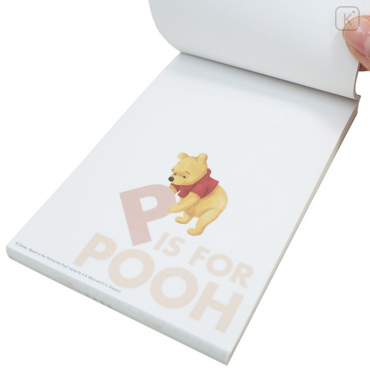 Japan Disney A6 Notepad - Winnie The Pooh - 2