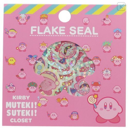 Japan Kirby Masking Seal Flake Sticker - Glitter Cosplay Pink - 1