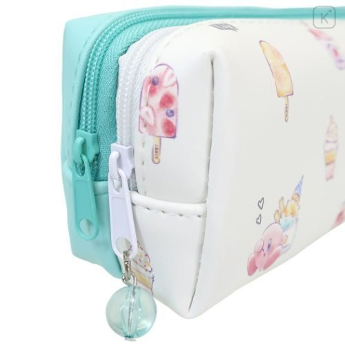 Japan Nintendo Zipper Makeup Stationery Pencil Bag Pouch - Kirby Ice Cream - 3