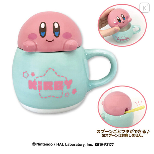 Japan Nintendo Ceramics Mug - Kirby Face - 1