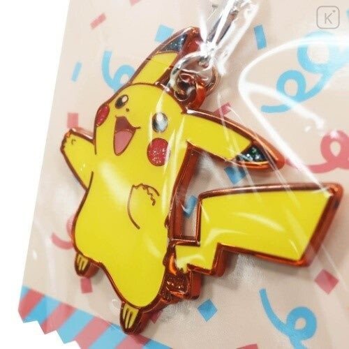 Japan Pokemon Metal Charm Key Chain - Pikachu - 2