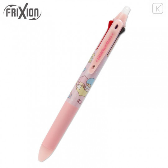 Japan Sanrio FriXion Erasable 3 Color Multi Gel Pen - Little Twin Stars - 1