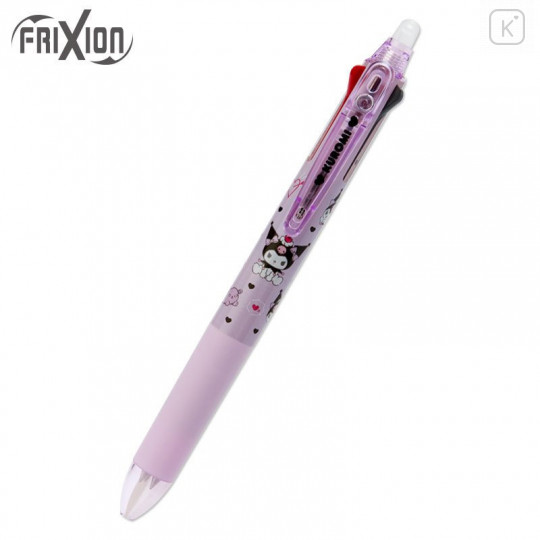 Japan Sanrio FriXion Erasable 3 Color Multi Gel Pen - Kuromi - 1