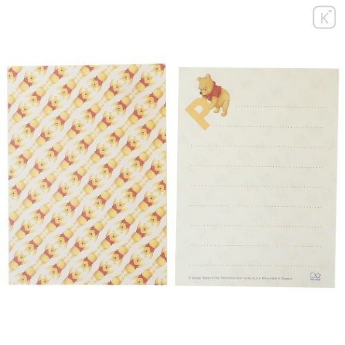 Japan Disney Mini Letter Set - Winnie the Pooh - 2