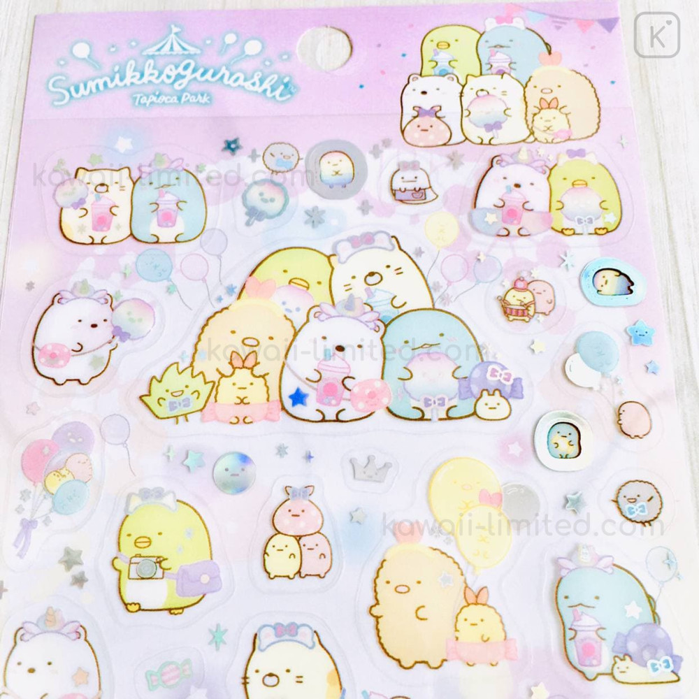 Japan SanX Sumikko Gurashi Seal Sticker Kawaii Limited