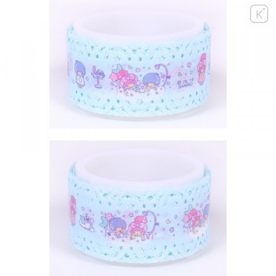 Japan Sanrio Lace Washi Paper Masking Tape - Little Twin Stars - 2