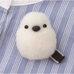 Japan Hamanaka Akurene Pom Pom Craft Kit - Shimaenaga Bird Brooch