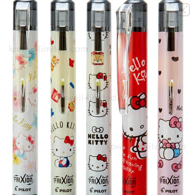 Japan Sanrio FriXion Erasable Pen Set Hello Kitty Kawaii Limited