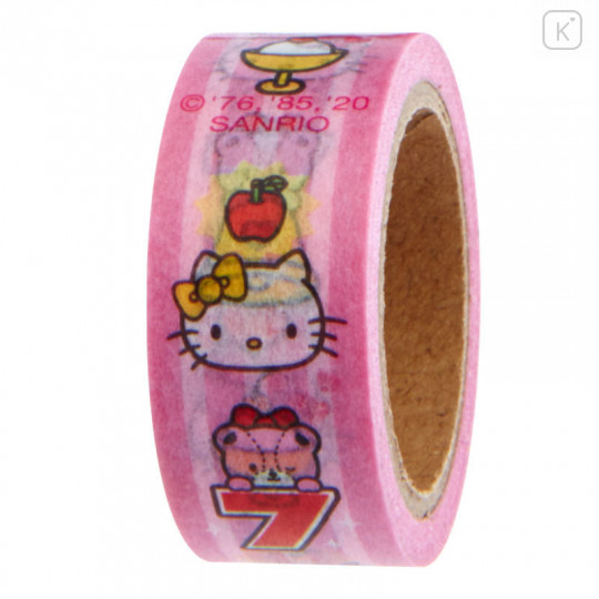 Japan Sanrio Washi Paper Masking Tape Set with Slot Machine Cutter - Hello Kitty - 4