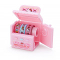 Japan Sanrio Washi Paper Masking Tape Set with Slot Machine Cutter - Hello Kitty - 5