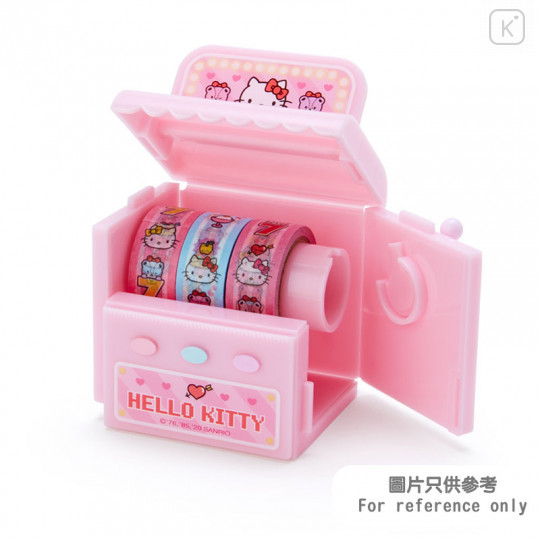 Japan Sanrio Washi Paper Masking Tape Set with Slot Machine Cutter - Kuromi - 5