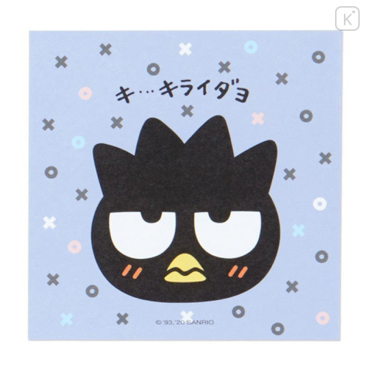 Japan Sanrio Square Memo Pad - Bad Badtz-maru : Face - 6
