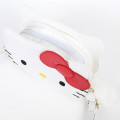 Japan Sanrio Fluffy Zipper Shoulder Bag - Hello Kitty - 5