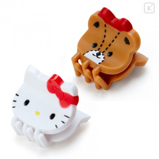 Japan Sanrio Mini Hair Clip 4pcs - Hello Kitty - 2