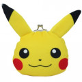 Japan Pokemon Coin Purse Wallet Plush - Pikachu - 1