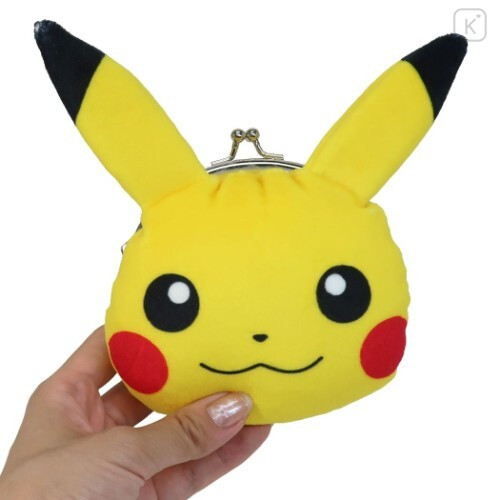 Japan Pokemon Coin Purse Wallet Plush - Pikachu - 3