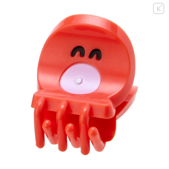 Japan Sanrio Mini Hair Claw Clip 4pcs - Hangyodon & Octopus - 3