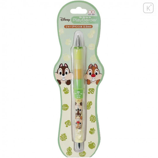 Japan Disney Dr. Grip Play Border Shaker Mechanical Pencil - Chip & Dale - 1