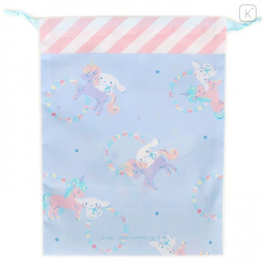 Japan Sanrio Drawstring Bag (M) - Cinnamoroll & Unicorn - 2