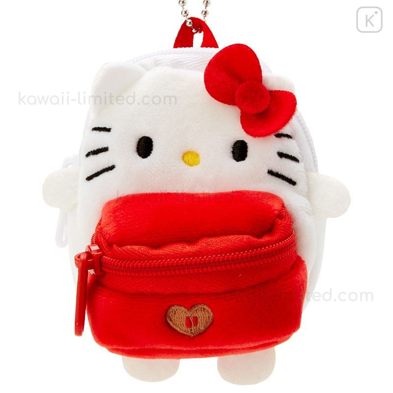 Cute Hello Kitty Mini Backpack Keychain with Strap Coin Purse Keyring Key Chains 