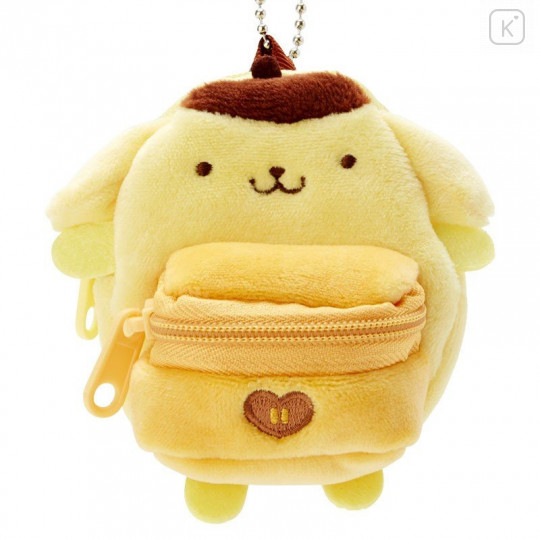 Japan Sanrio Mini Backpack Mascot Keychain - Pompompurin - 2