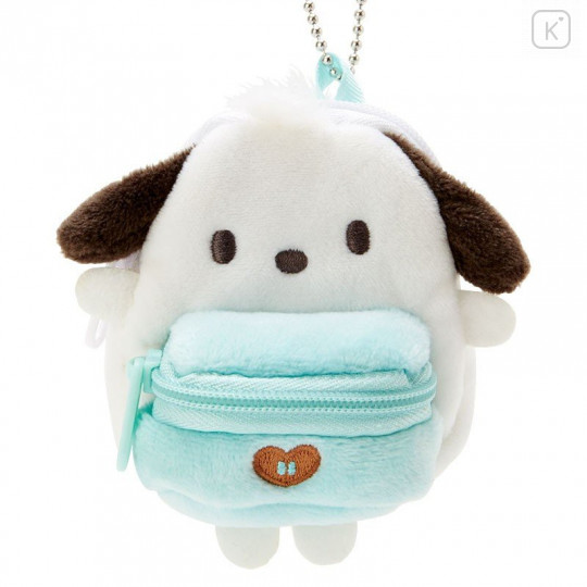 Japan Sanrio Mini Backpack Mascot Keychain - Pochacco - 2