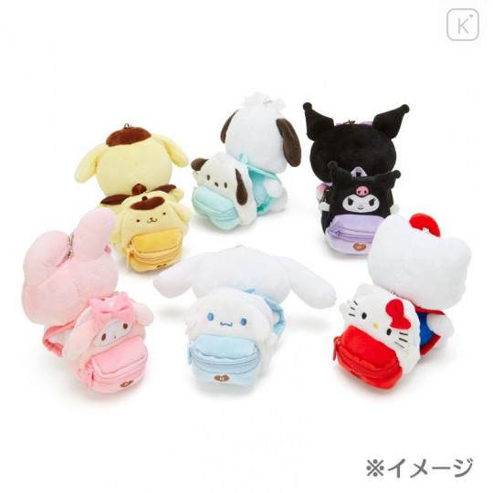Japan Sanrio Mini Backpack Mascot Keychain - Pochacco - 5