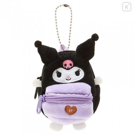 Japan Sanrio Mini Backpack Mascot Keychain - Kuromi - 1