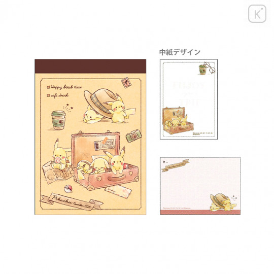 Japan Pokemon Mini Notepad - Pikachu - 1