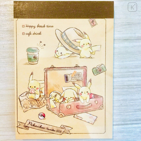 Japan Pokemon Mini Notepad - Pikachu - 2