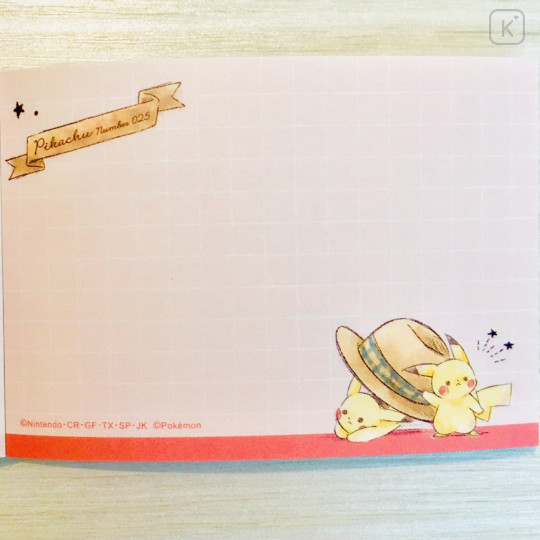 Japan Pokemon Mini Notepad - Pikachu - 4
