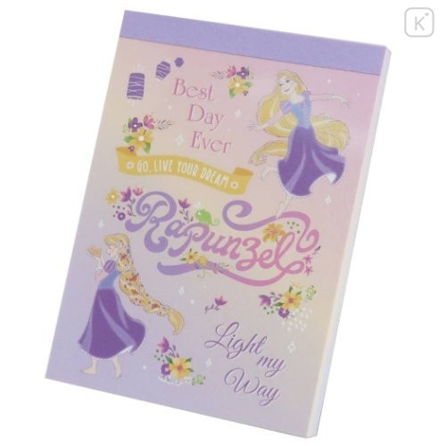 Japan Disney Mini Notepad - Rapunzel Go Live Your Dream - 1