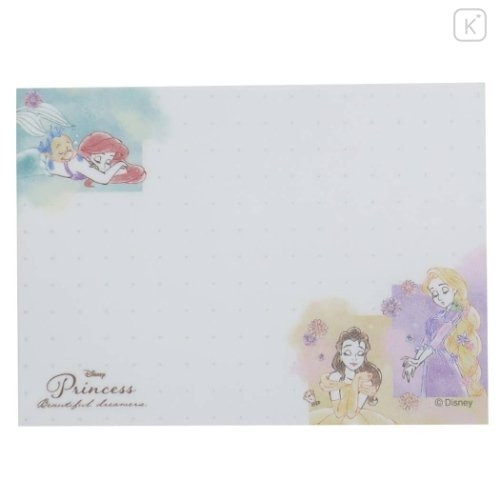 Japan Disney Mini Notepad - Princess Ariel Rapunzel Belle - 3