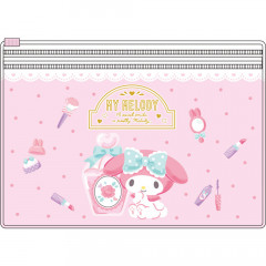 Japan Sanrio 2 Pocket Clear Zip Pouch - My Melody