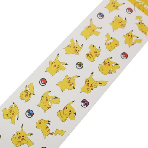 Set of 3 Pikachu Face Sticker Transparent 