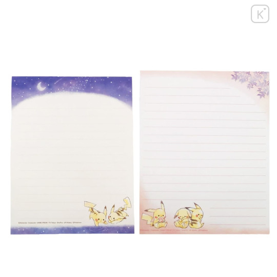 Japan Pokemon Letter Envelope Set - Pikachu Starry Sky III - 3