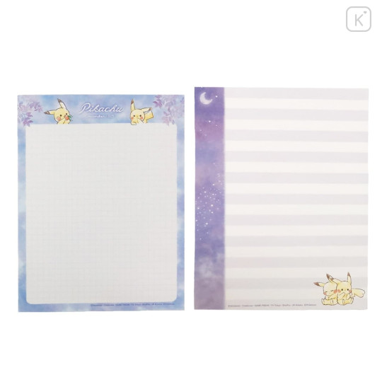 Japan Pokemon Letter Envelope Set - Pikachu Starry Sky III - 4