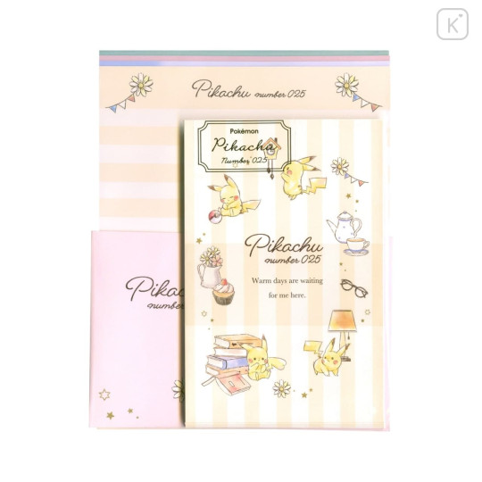 Japan Pokemon Letter Envelope Set - Pikachu Afternoon - 1