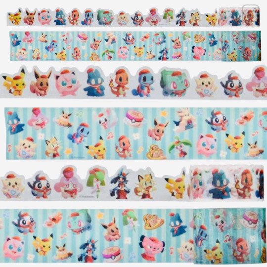 Japan Pokemon Washi Masking Tape - Café Mix ( Set of 2 pcs ) - 1